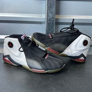 Jordan Icons Mens Size 15 Black White Varsity Red Basketball Shoes 3938523-002